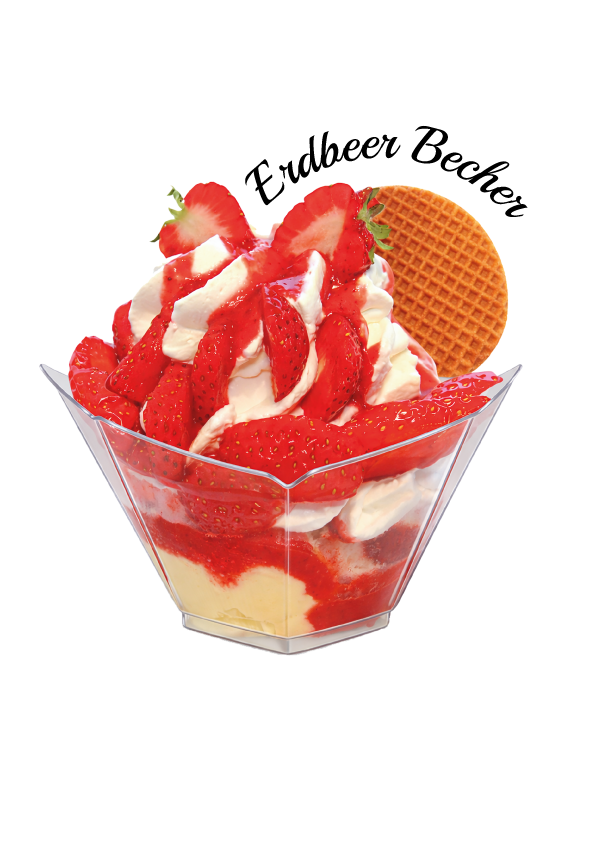 Erdbeer Becher